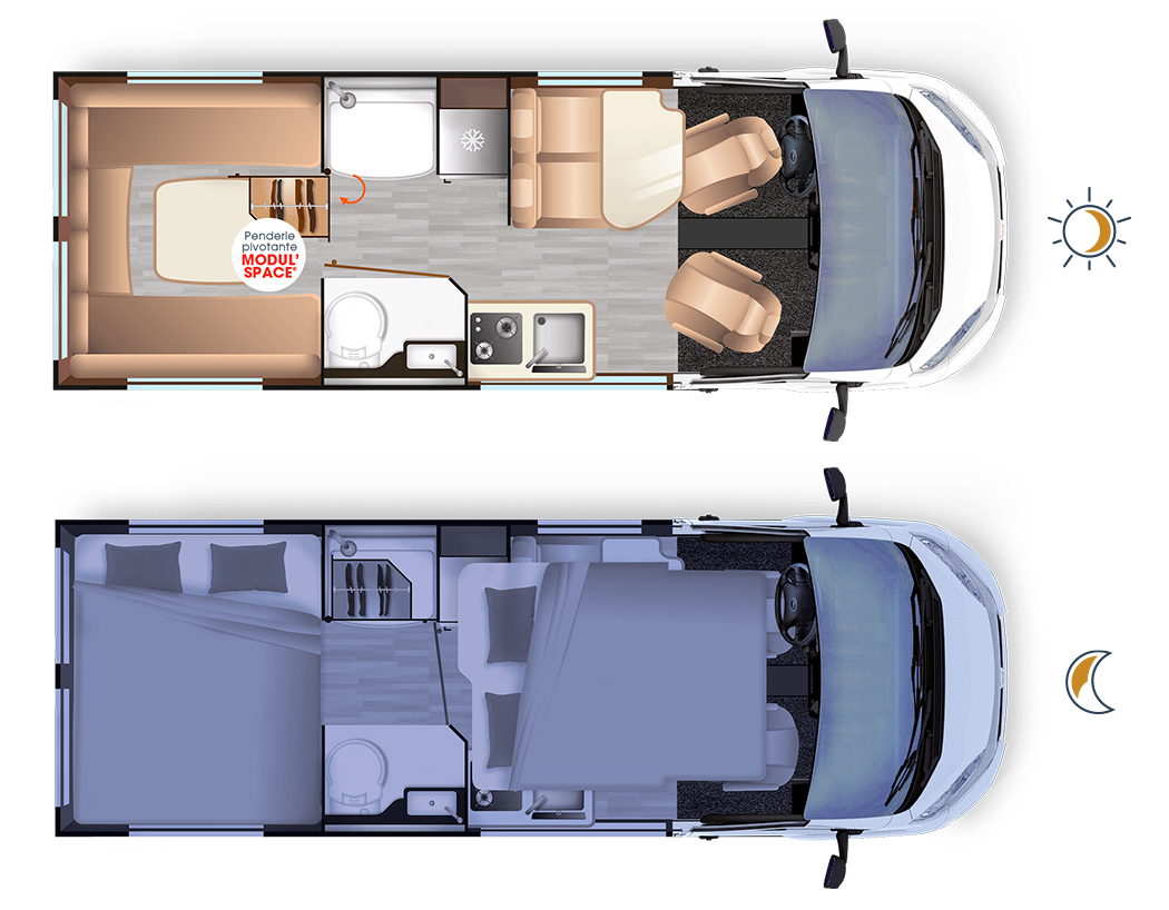 NEW 2021 Dreamer Living Van Select Motorhome by Rapido. White, Rear U ...